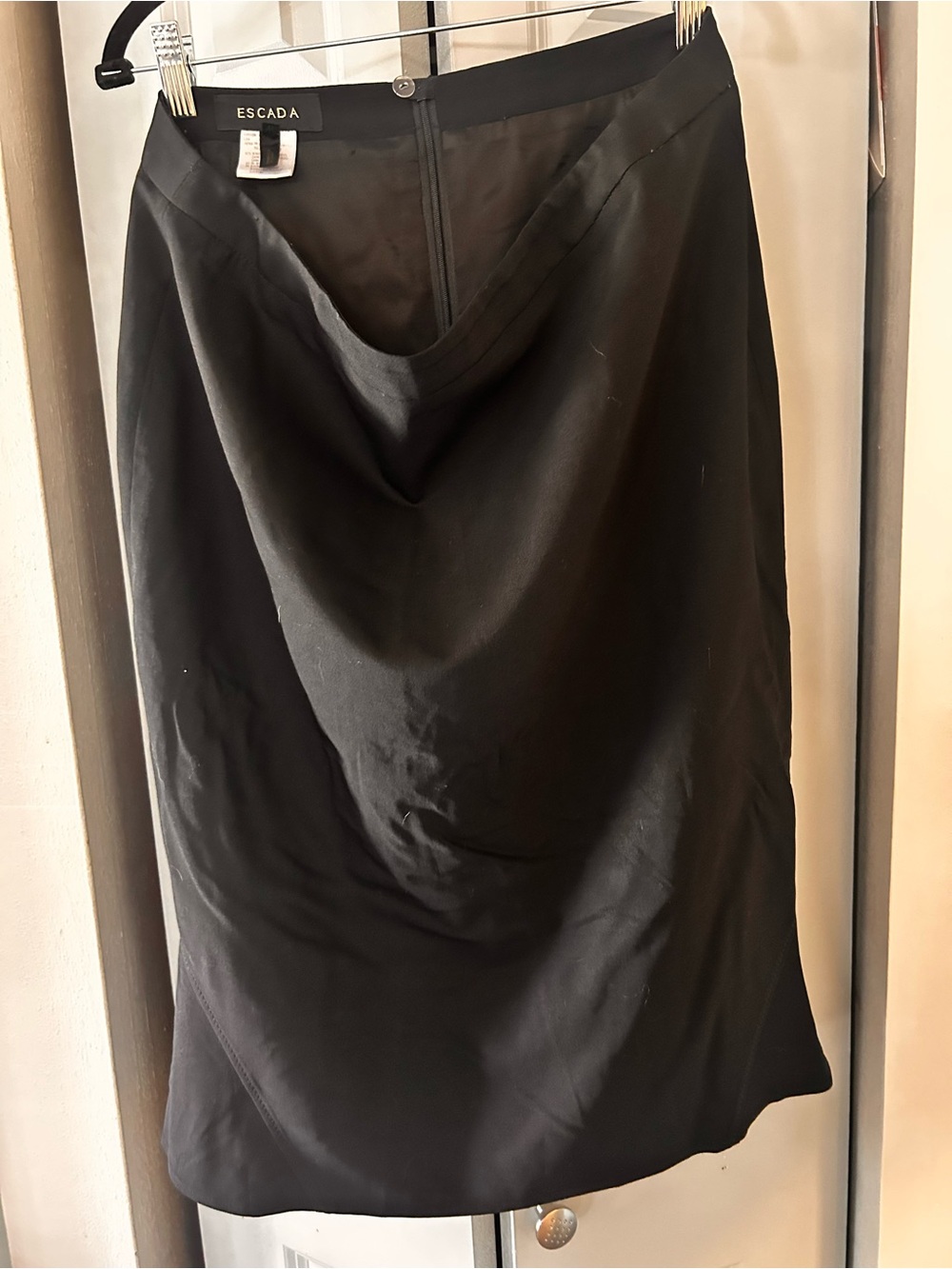 Escada Black Pencil Skirt with Classic Silhouette